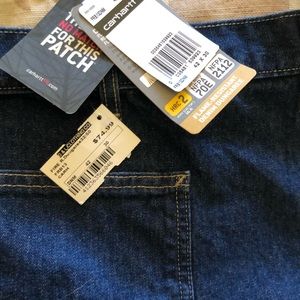 Carhartt 42x30 Flame Resistant Signature Denim Dungaree Jeans